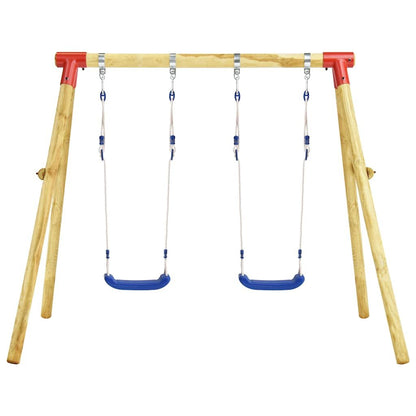 Columpio De Madera De Pino 230x130x166 Cm Vidaxl