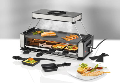 2025 Raclette Smokeless – Raclette sin humo con libro de recetas Raclette