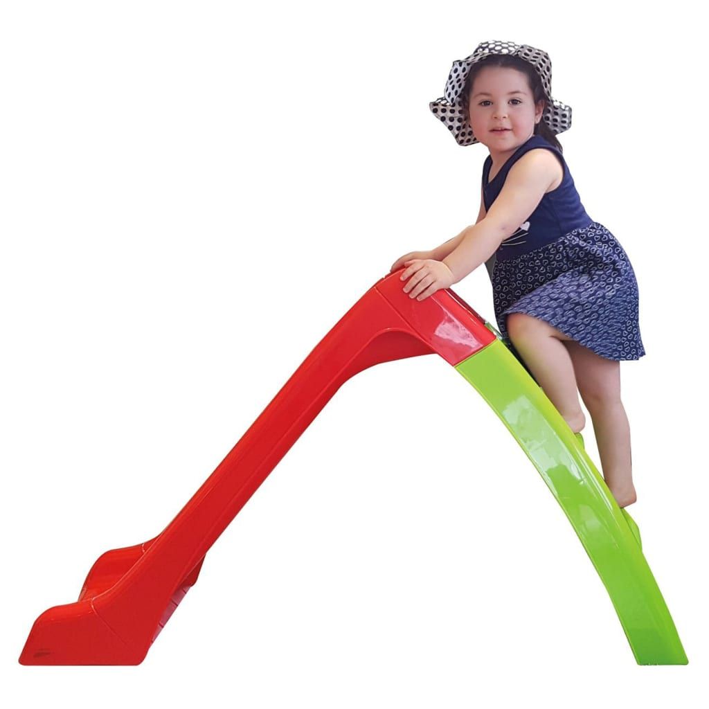 Tobogán Para Niños Happy Slide Rojo Y Verde Jamara