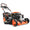 2025 Cortacésped de gasolina 4 en 1 FUXTEC FX-RM5196eS con motor ZIPGO, cortacésped de jardín con función de descarga lateral, ancho de corte 51 cm, motor de 4 tiempos con tracción trasera, ruedas grandes con rodamientos, bolsa de césped 60 L