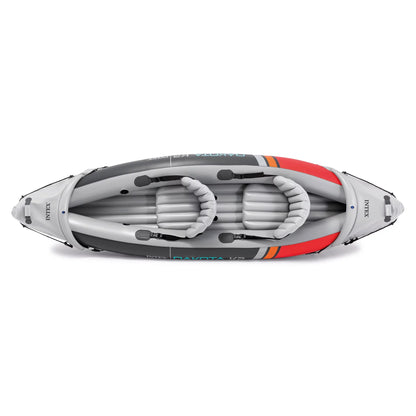 2025 Intex Dakota K2 Kayak inflable de vinilo para 2 personas, con remos y bomba – Caja abierta