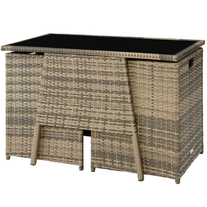 Conjunto De Ratán Lausanne - Natural