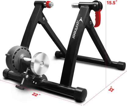 2025 Soporte de Entrenamiento para Bicicleta en Interiores - Sportneer Soporte Magnético Estacionario con Reducción de Ruido y 6 Niveles de Resistencia Ajustables