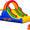 Ballsea Castillo Hinchable con Ventilador, Adecuado para niños de 3 a 10 años, para Interiores, cumpleaños Infantiles (488 x 223 x 220 cm)