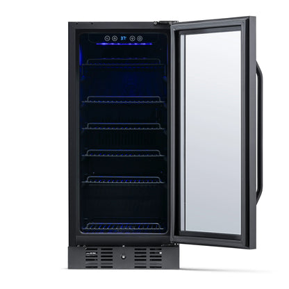 2025 Newair® Refrigerador Empotrable Negro para Bebidas – 96 Latas – 15 Pulgadas