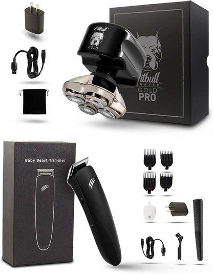 2025 Pitbull Gold PRO – Afeitadora eléctrica para cabeza y rostro