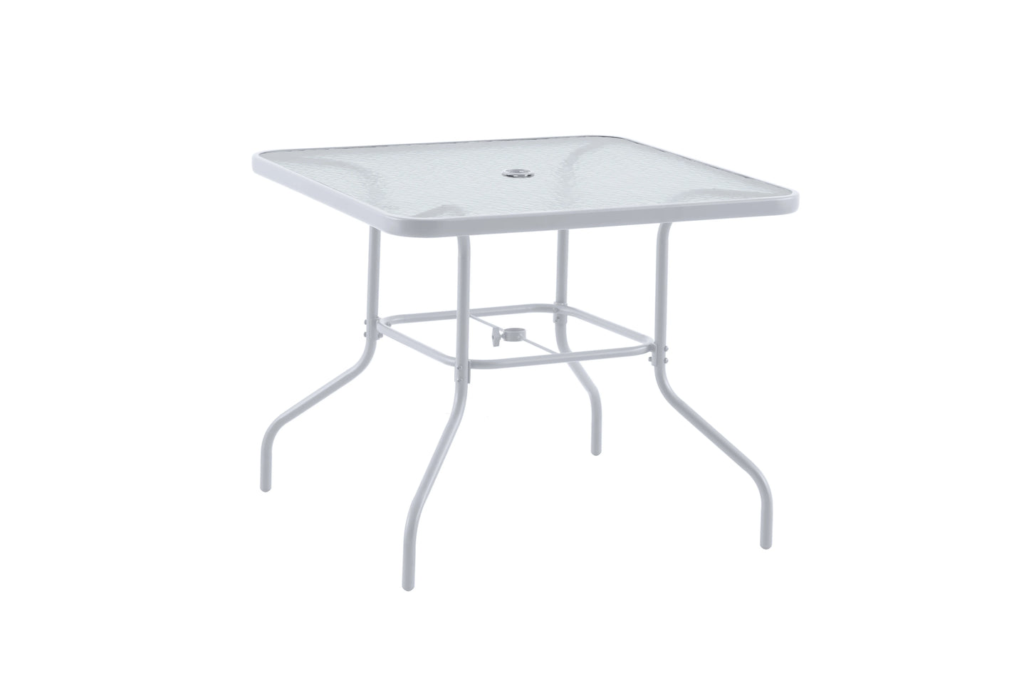 2025 Juego de comedor exterior Mainstays Albany Lane de 6 piezas con sombrilla, acero, rojo