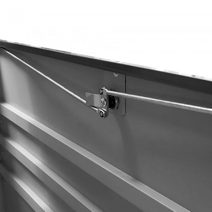 2025 Cofre de jardín de metal – 400 L – Caja de almacenamiento con tapa
