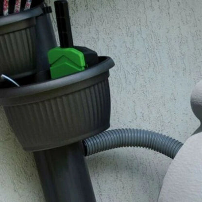 2025 Depósito de Agua de Lluvia AQUA CAN de 360 L Color Antracita – Estilo Mediterráneo con Función Decorativa