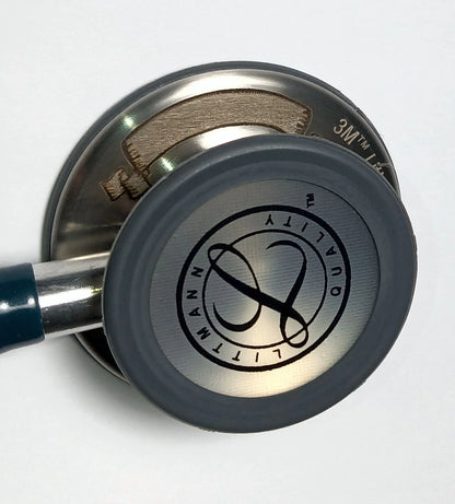 2025 Estetoscopio de Monitoreo Littmann Classic III: Todo Negro 5803 - Grabado adicional