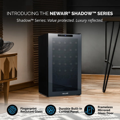 2025 Refrigerador de Vinos Independiente Newair – Negro (34 botellas)