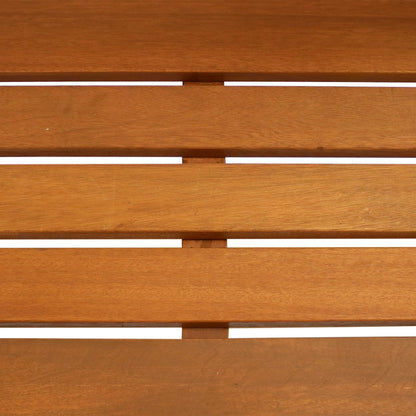 2025 Banco de Jardinería de Exterior de Madera Meranti Sunnydaze con Acabado en Aceite de Teca - 107 cm