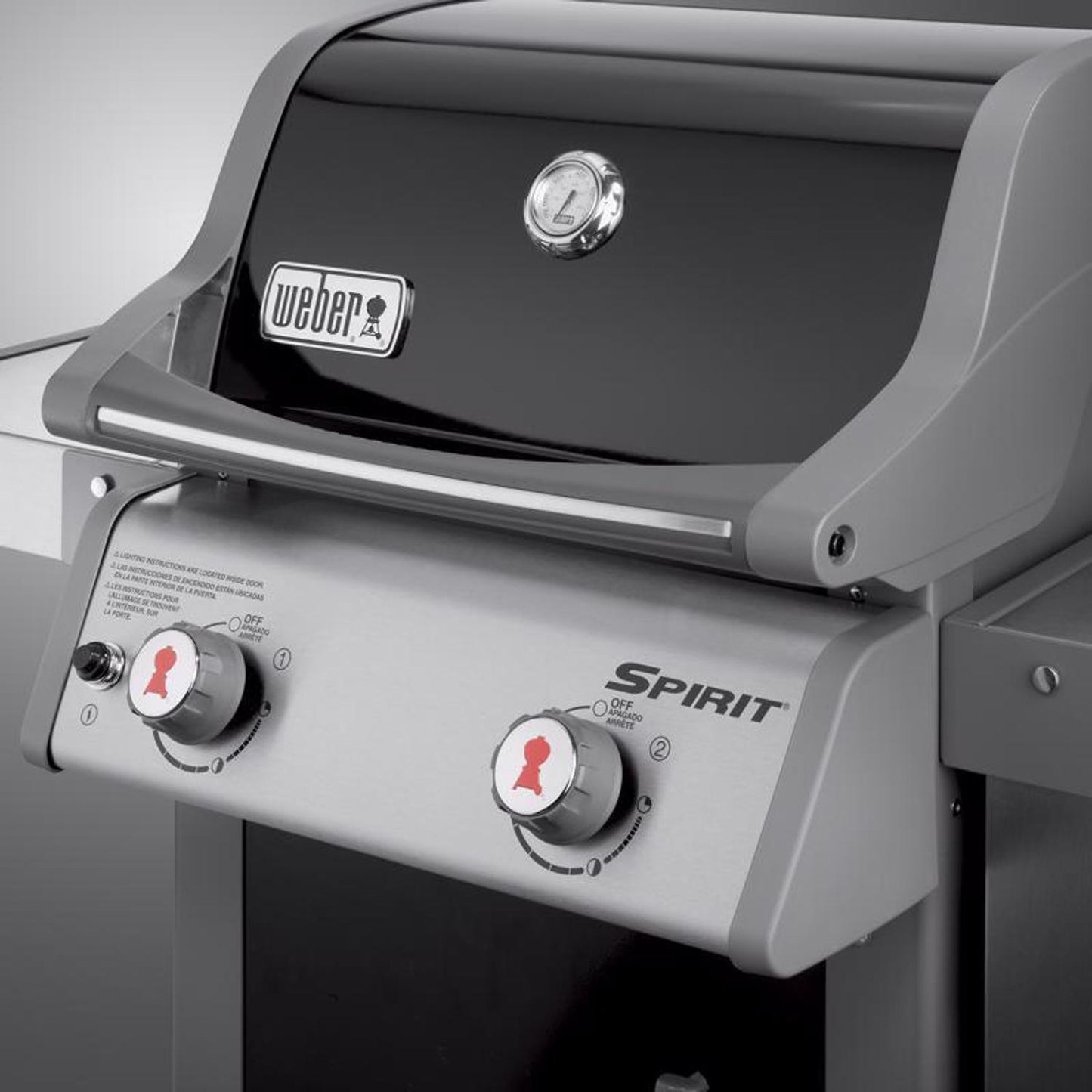 2025 Weber Spirit E-210 Parrilla a Gas de Propano Líquido de 2 Quemadores en Color Negro