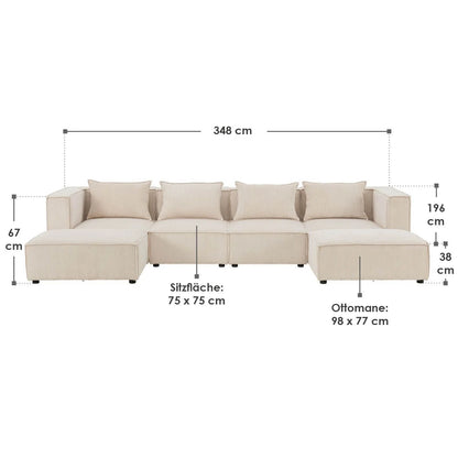 2025 Sofá modular Domas XXL – salón modulable