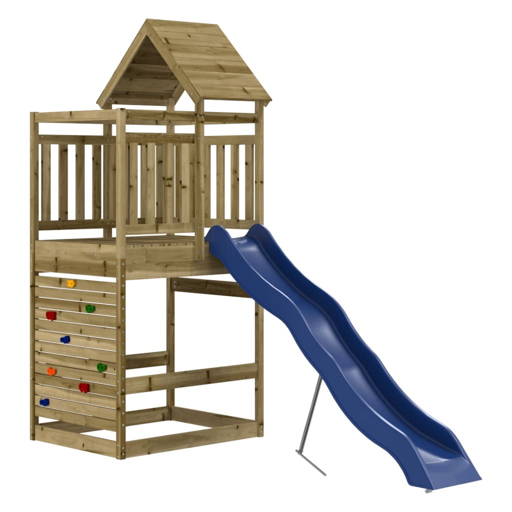 Parque Infantil De Exterior Madera De Pino Impregnada Vidaxl