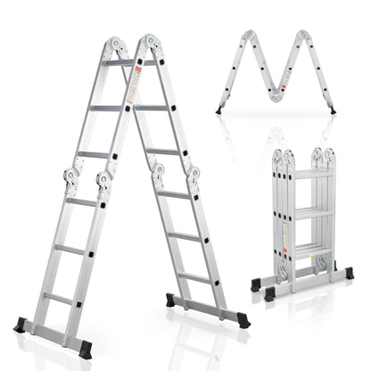 2025 Escalera multifuncional de aluminio 3,6 m – Versátil, estable y compacta