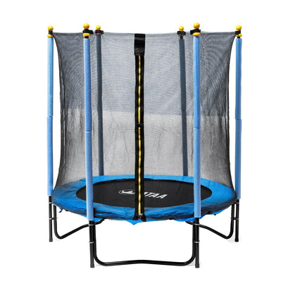 Cama Elástica Infantil 140 Plus Azul - Juegos Y Juguetes Infantiles Para Niños Al Aire Libre
