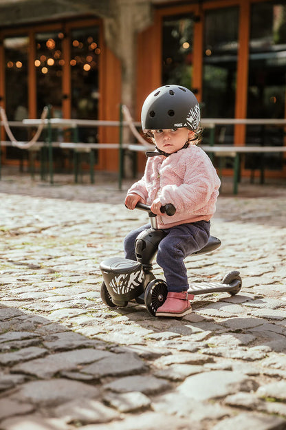 2025 Patinete Scoot & Ride Highwaykick 1 Lifestyle 2-en-1 con Asiento, para Niños de 1 a 5 Años, Diseño con Compartimento de Almacenamiento