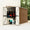 2025 Cobertizo jardín pared acero galvanizado marrón 118x288x178 cm v3033
