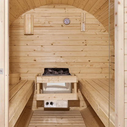 2025 Sauna barril Spitzbergen con estufa de sauna