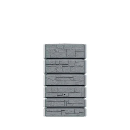 2025 Depósito de Agua de Lluvia Tower Stone – Citerna 350-500 L con Diseño Decorativo de Piedra