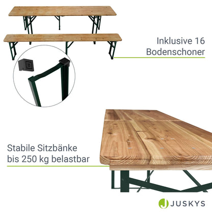 2025 Conjunto de mobiliario plegable para fiestas Amberg 180x74x74 cm