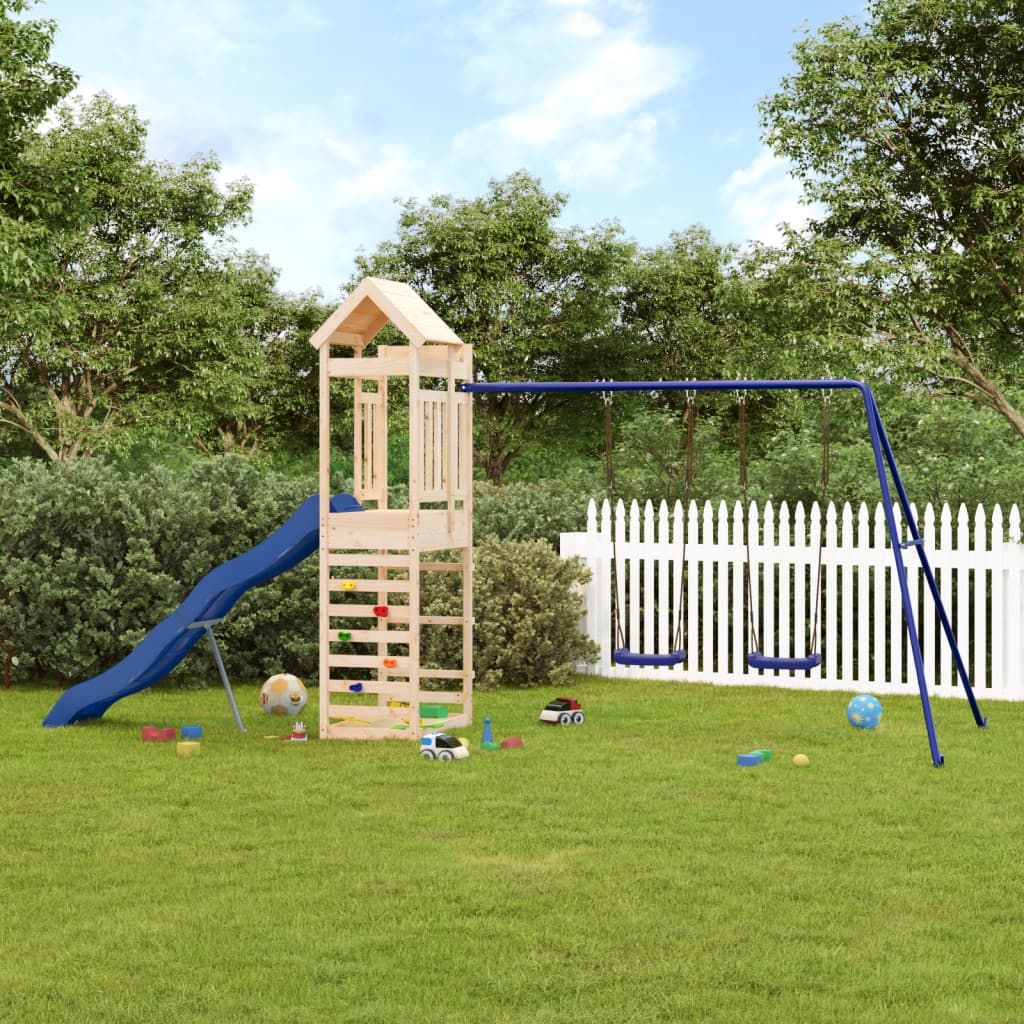 Parque Infantil De Exterior Madera Maciza De Pino Vidaxl