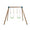 Columpio Doble De Madera Redonda Masgames Kibo Xl