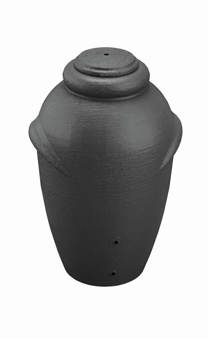 2025 Depósito de Agua de Lluvia AQUA CAN de 210 L Color Gris – Barril Decorativo con Grifo y Kit de Conexión