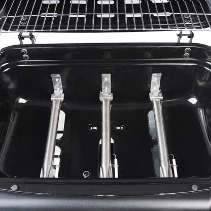 2025 Parrilla a gas RevoAce de 3 quemadores con quemador lateral, color azul zafiro, modelo GBC1729WBS, nueva