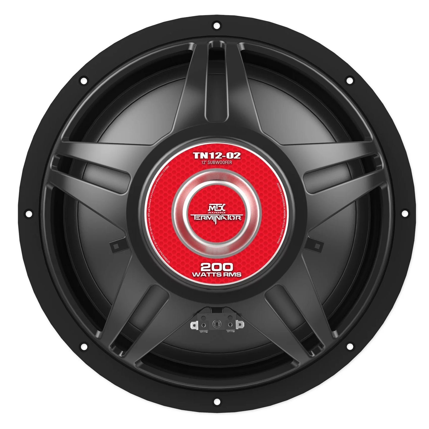2025 Subwoofer para coche MTX Terminator TN12-02 de 12 pulgadas, 400 Watts, con caja estanca