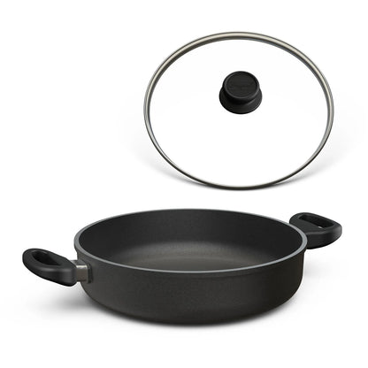 2025 Sartén para asar / cacerola redonda Ø 20-32 cm con tapa opcional