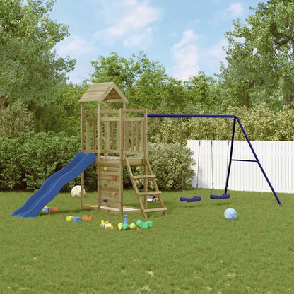 Parque Infantil De Exterior Madera De Pino Impregnada Vidaxl