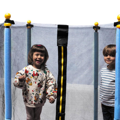 Cama Elástica Infantil 140 Plus Azul - Juegos Y Juguetes Infantiles Para Niños Al Aire Libre