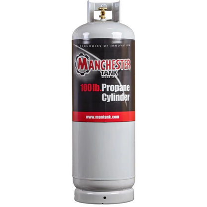 Cilindro de Propano Vacío de Acero Manchester Tank de 100 lb, Tipo 1