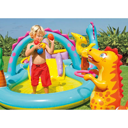 2025 Intex Dinoland Piscina Infantil Inflable y Piscina Infantil Ocean para Patio Trasero