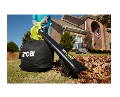 2025 Aspiradora y Soplador de Hojas Inalámbrico RYOBI RY40451BL 40V 110 MPH 525 CFM con 2 Baterías y 2 Cargadores