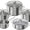 ZWILLING 5-Piece Cookware Set, 4 Lids, Suitable for Induction, Stainless Steel, Passion, Bright Grey, Diameter 16 cm, Diameter 20 cm, Diameter 24 cm, Diameter 28 cm