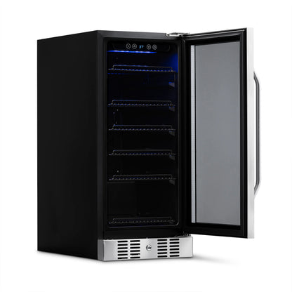 2025 Newair® Refrigerador de Bebidas Empotrable de Acero Inoxidable - 96 Latas - 15”