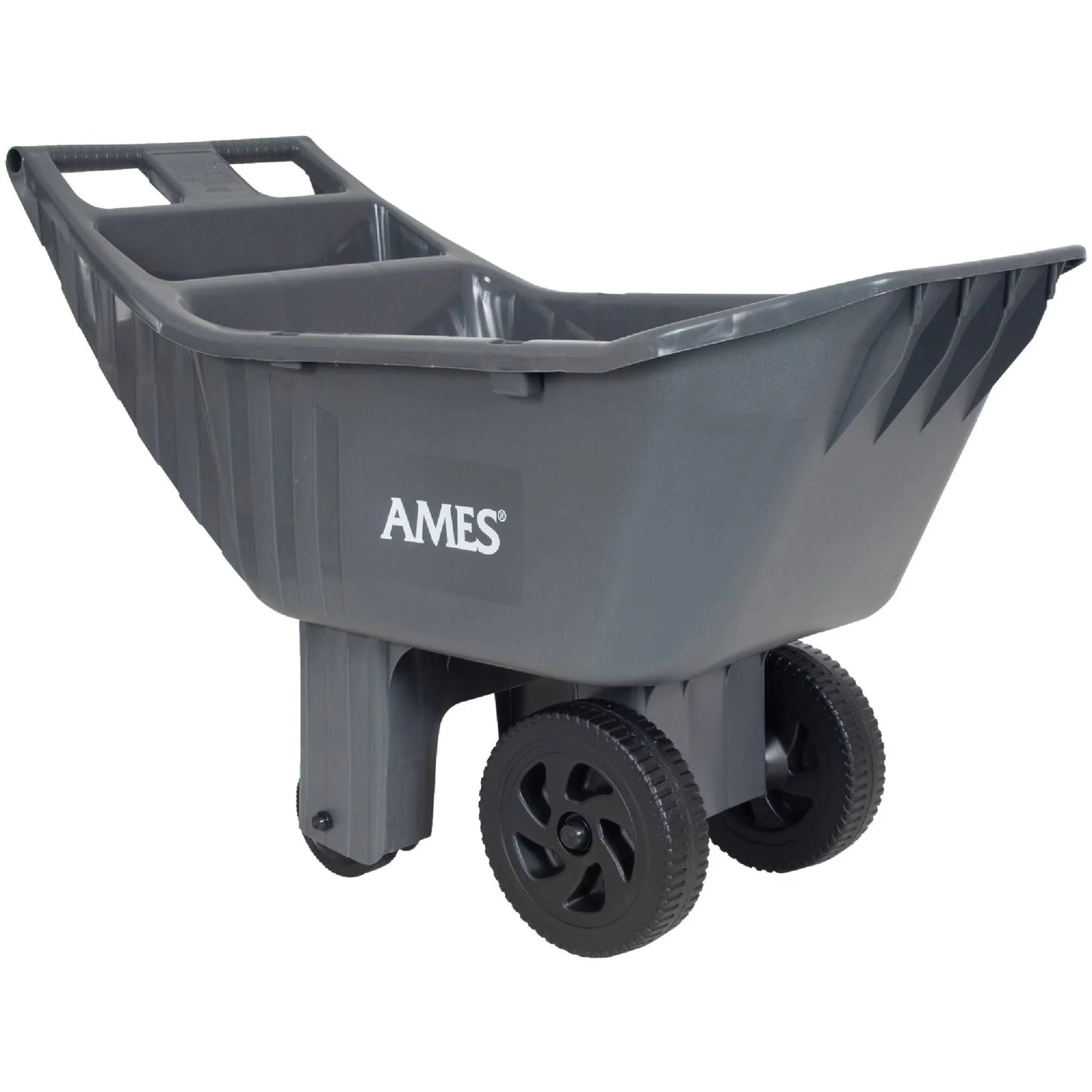 2025 Ames 2463875 Easy Roller Carrito de Jardín de Polietileno de 4 Cu. Ft.