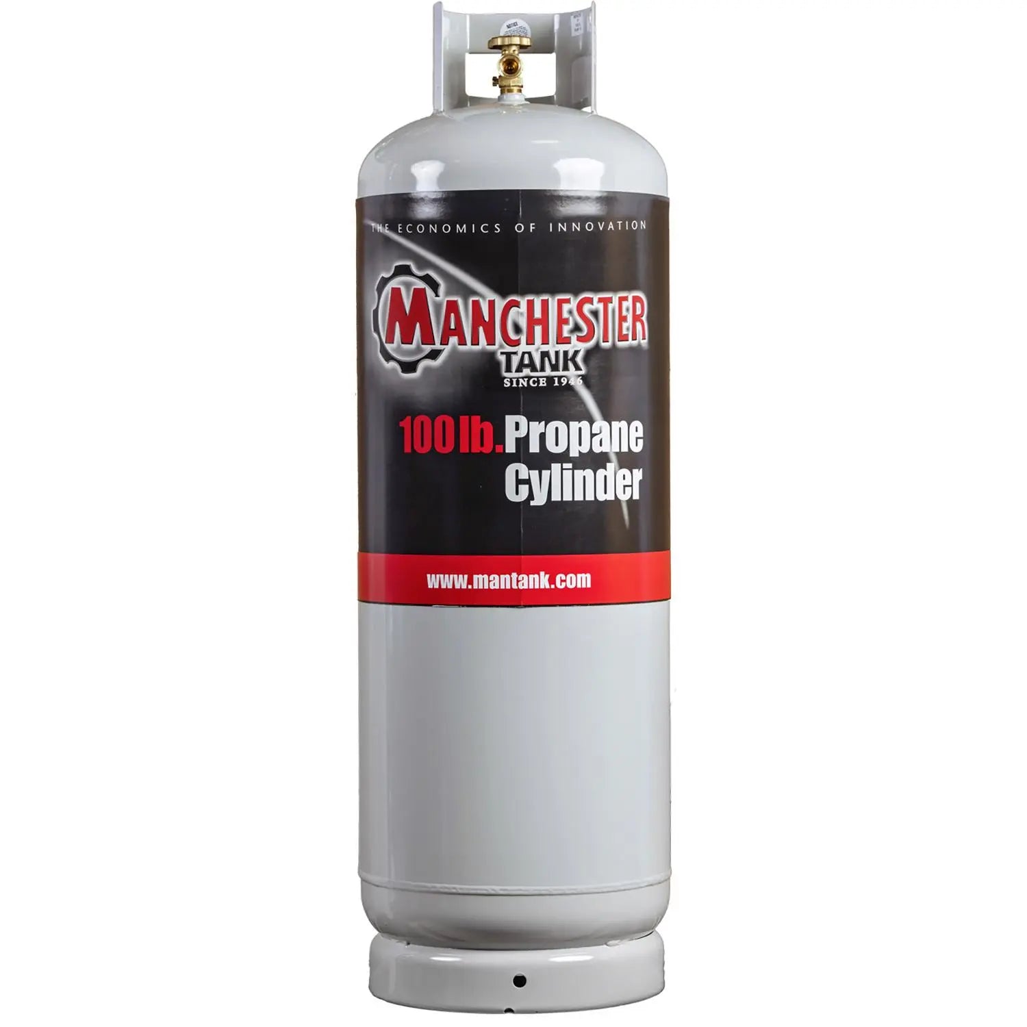 Cilindro de Propano Vacío de Acero Manchester Tank de 100 lb, Tipo 1