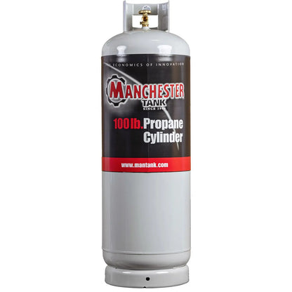 Cilindro de Propano Vacío de Acero Manchester Tank de 100 lb, Tipo 1