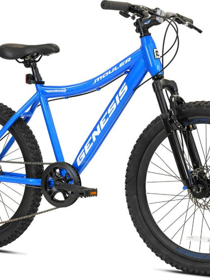 2025 Genesis Mauler bicicleta MTB de 24 pulgadas para niño – Azul | Para jóvenes aventureros