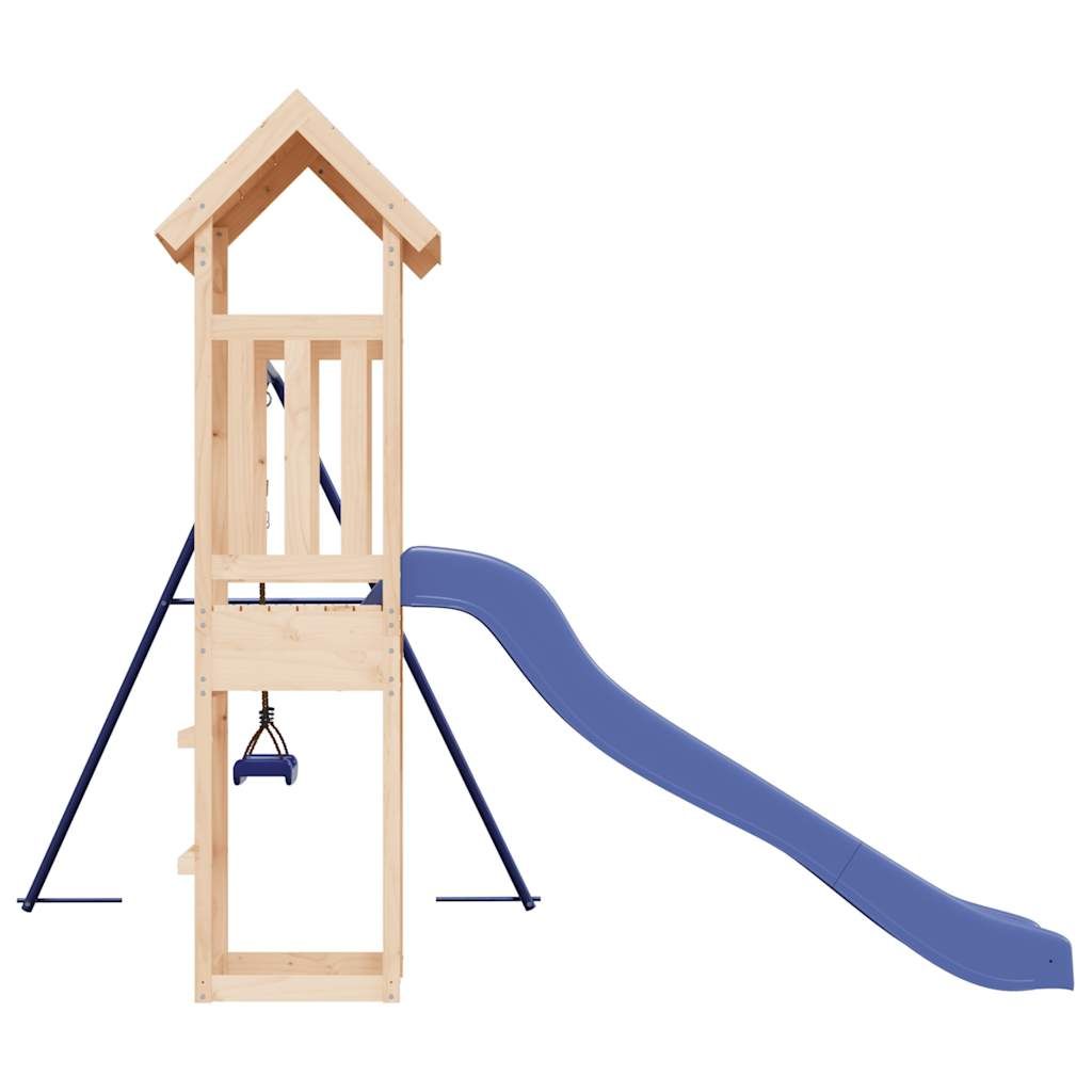 Parque Infantil De Exterior Madera Maciza De Pino Vidaxl