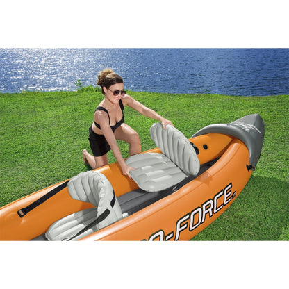 Kayak inflable Bestway Hydro Force Lite Rapid X2: kit para deportes acuáticos al aire libre