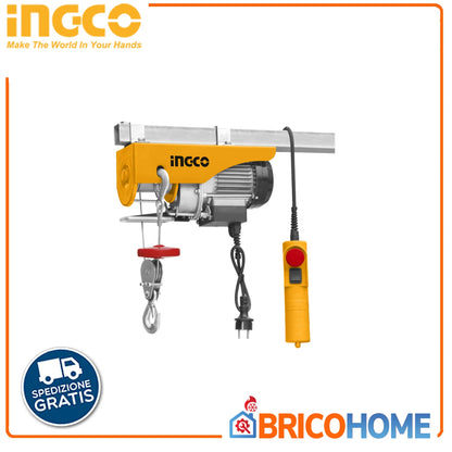 2025 Polipasto eléctrico 250 kg 900 W - Ingco