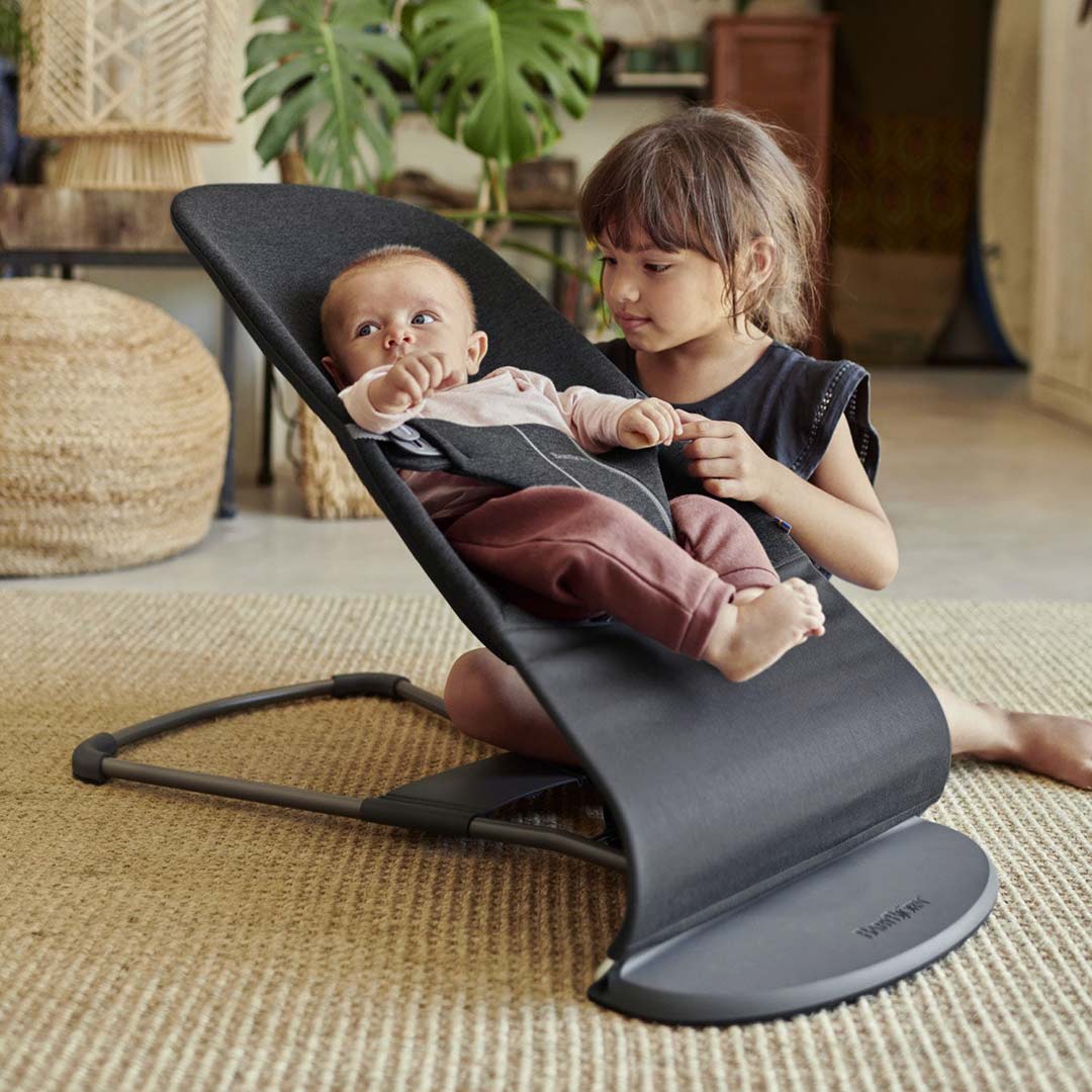 BabyBjorn Bouncer Bliss - Jersey 3D - Gris Carbón
