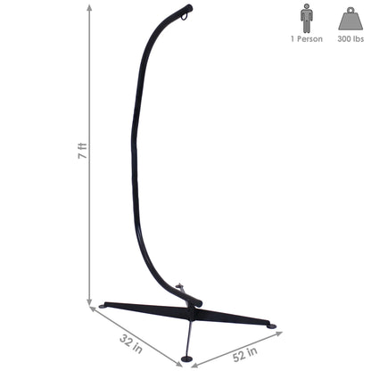 2025 Sunnydaze Hanging C-Stand para Silla Hamaca Colgante
