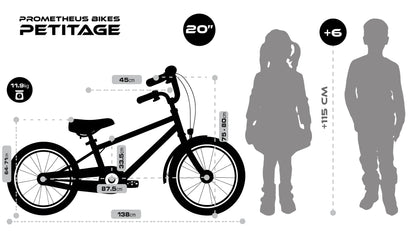 2025 Bicicleta Infantil Retro de 20 Pulgadas, Roja, desde 6-7 Años