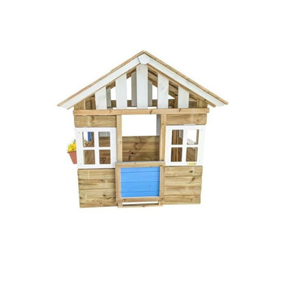 Casita De Madera Masgames Lollipop Azul Sin Suelo De Madera
